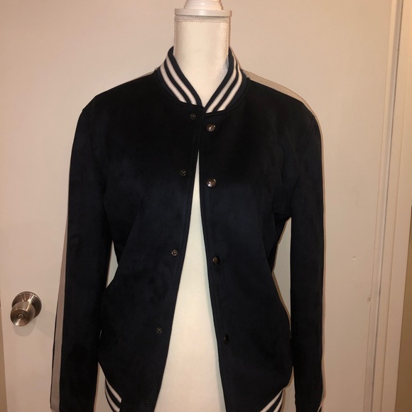 NWT Zara MeN faux suede Bomber Jacket Size Small - Picture 2 of 5